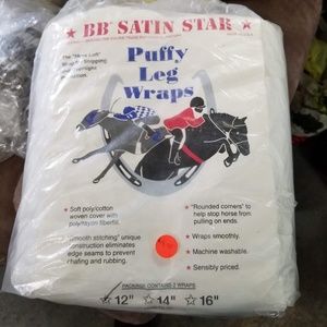 NEW Puffy Leg Wrap Horses 12"